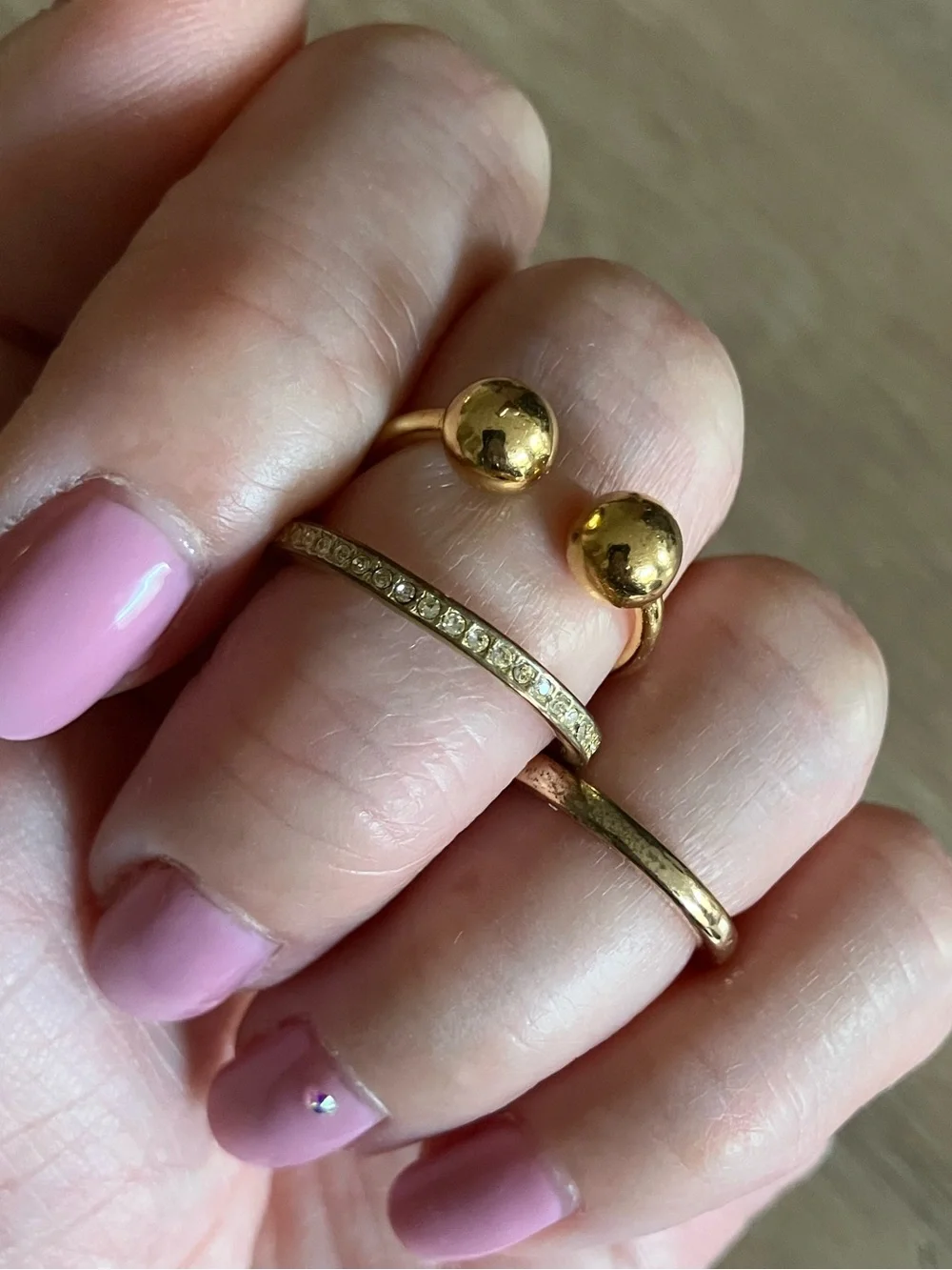 Set of 9 Minimal Rings - Women's Jewelry